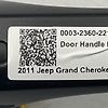 Door handle exterior - 2011 Jeep Grand Cherokee 70TH ANNIVERSARY