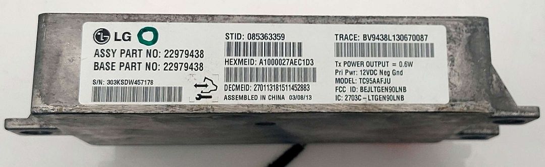 Communication Sync Control Module - 2014 Chevrolet Impala LTZ (2LZ)