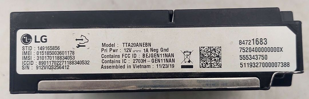 Telematic control module - 2020 Cadillac XT6 Premium Luxury FWD