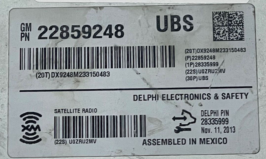 Radio control module - 2014 GMC Acadia DENALI