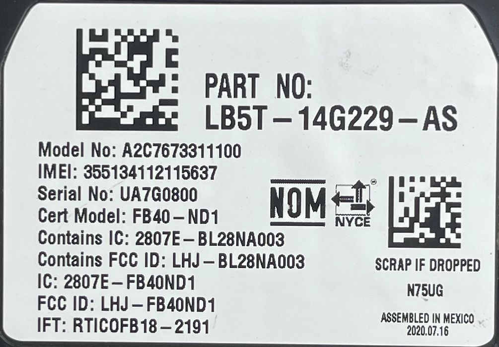 Telematic control module - 2021 Ford Explorer XLT