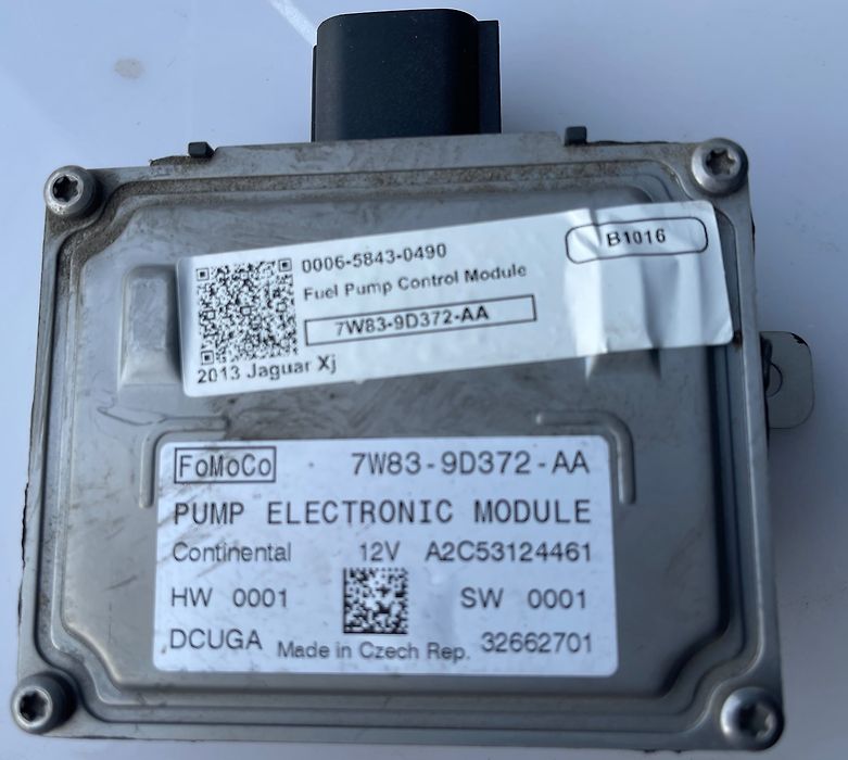 Fuel Pump Control Module  - 2013 Jaguar XJ