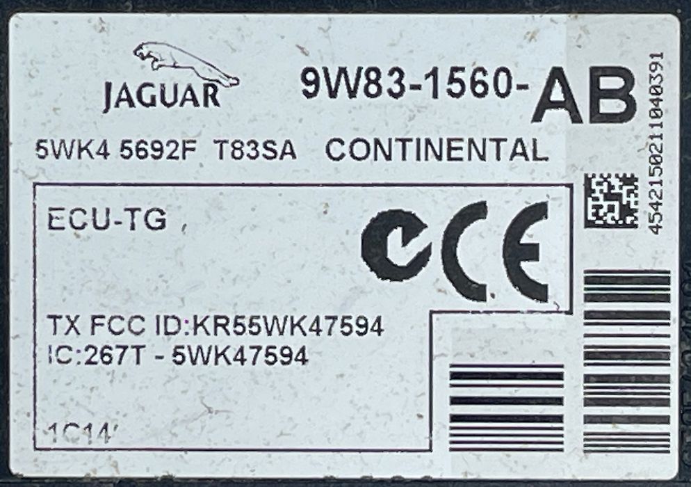 Tire Pressure Monitoring Control Module - 2011 Jaguar XF