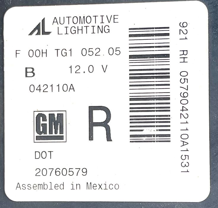 Headlight (RH) - 2010 Chevrolet Avalanche