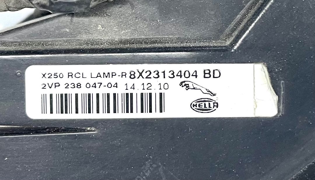 Tail Light (RH) - 2011 Jaguar XF