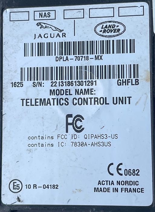 Telematic control module - 2014 Jaguar XJL