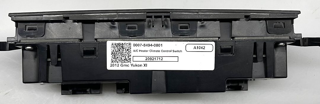 A/C Heater Climate Control Switch - 2012 GMC Yukon XL