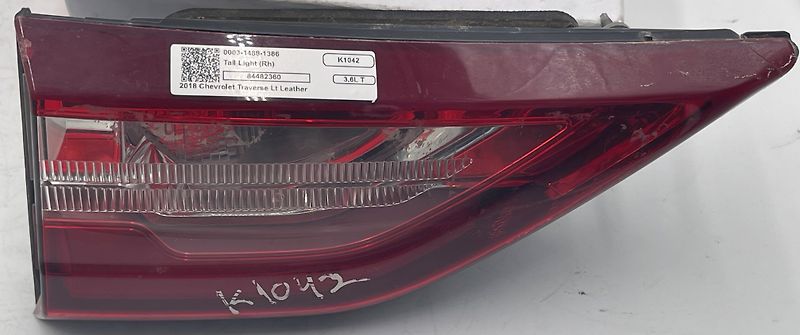 Tail Light (RH) - 2018 Chevrolet Traverse LT Leather