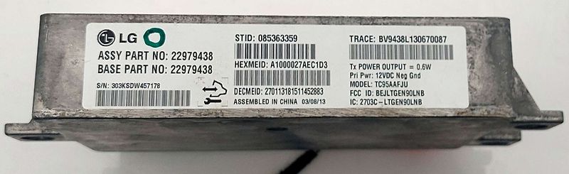 Communication Sync Control Module - 2014 Chevrolet Impala LTZ (2LZ)