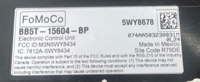 Communication Sync Control Module - 2011 Ford Explorer