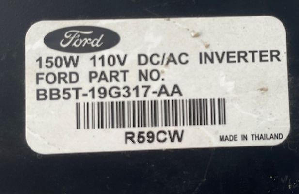 Conv/invert/charger - 2011 Ford Explorer