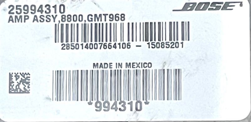 Amplifier Computer Control Module - 2015 GMC Acadia