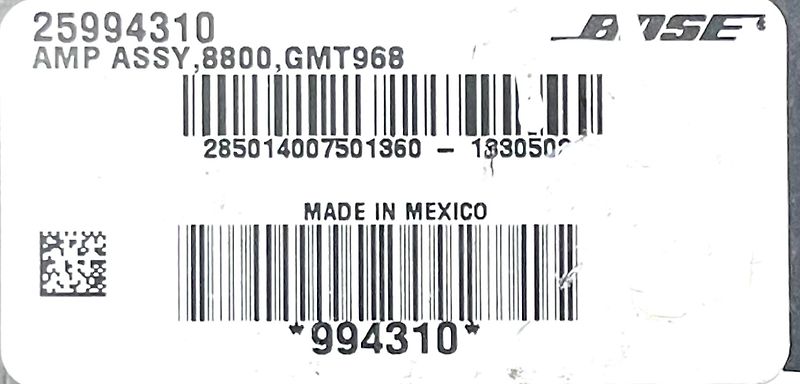 Amplifier Computer Control Module - 2014 GMC Acadia DENALI