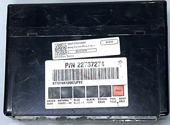 Body Control Module/BCM - 2012 GMC Sierra